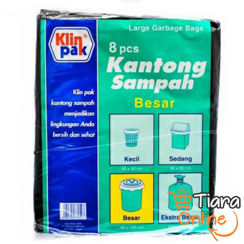 KLIN PAK - KANTONG SAMPAH : BESAR 8'S