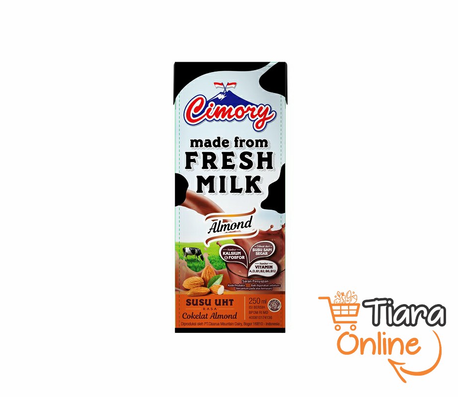 CIMORY - UHT FRESH MILK COKELAT ALMOND : 250 ML 