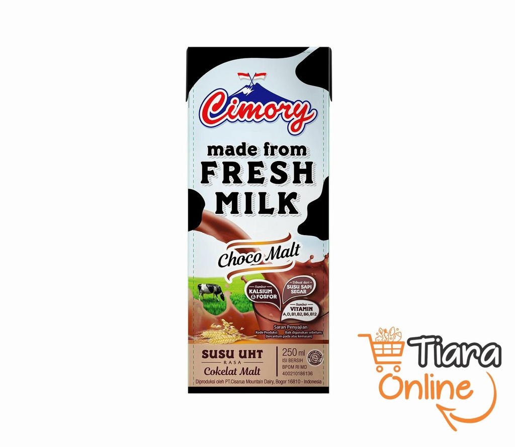 CIMORY - UHT FRESH MILK CHOCO MALT : 250 ML 