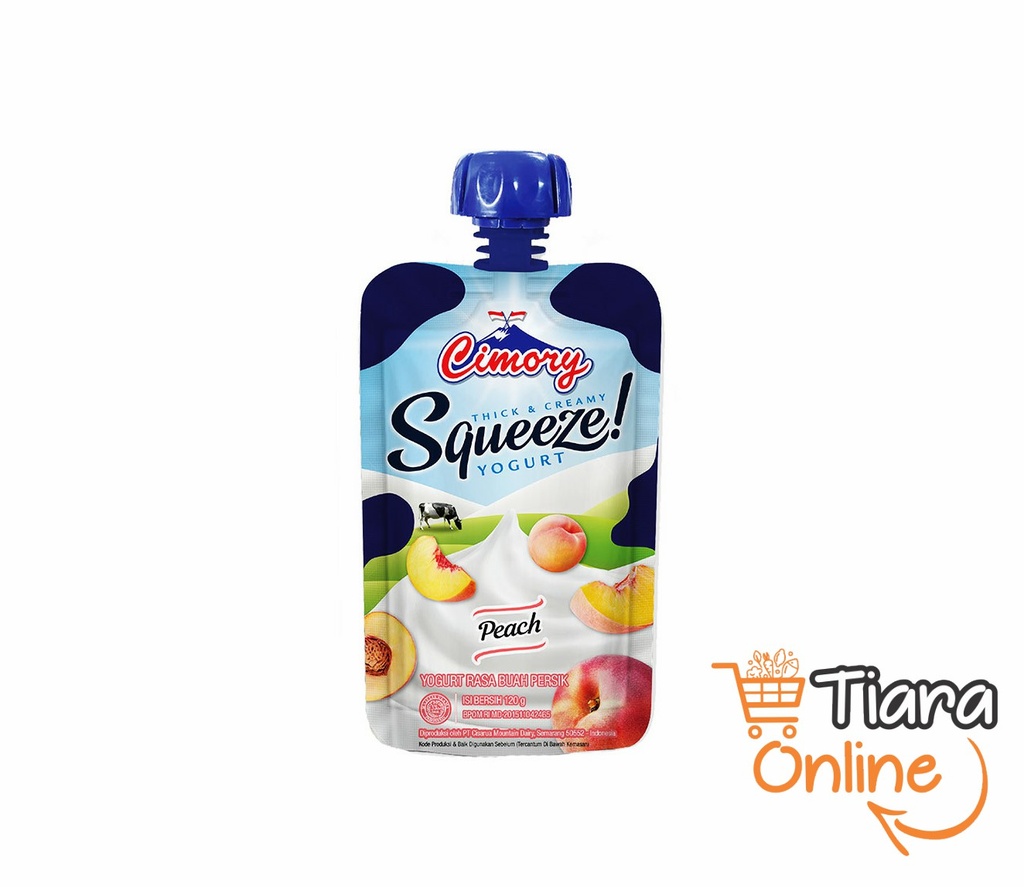 CIMORY - YOGURT SQUEEZE PEACH : 120 GR 