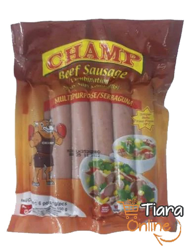 CHAMP BEEF SAUSAGE : 150 GR 