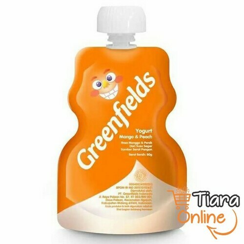 GREENFIELDS - YOGURT MANGO & PEACH : 80 GR 