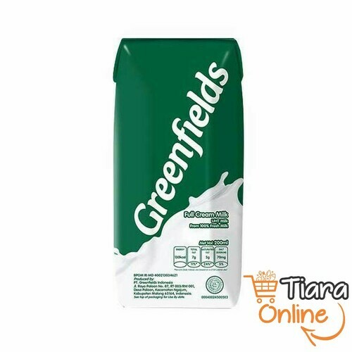 GREENFIELDS - UHT FULL CREAM : 200 ML 