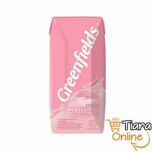 GREENFIELDS - UHT STRAWBERRY : 200 ML 