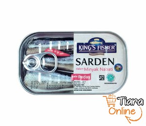 KING'S FISHER - SARDINES VEGETABLE OIL HOT : 125 GR 