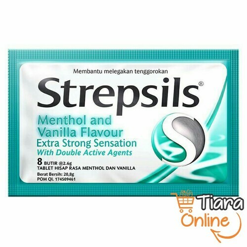 STREPSILS - MENTHOL & VANILLA : 8X2.6GR 