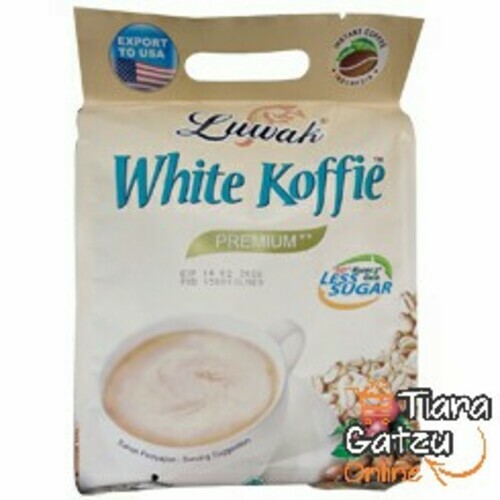 LUWAK - WHITE KOFFIE LESS SUGAR PREMIUM : 400 GR 