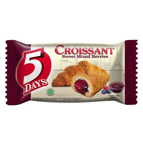 5 DAYS CROISSANT MIXED BERRIES : 60 GR 