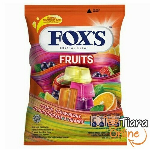 FOXS CRYSTAL CLEAR FRUITS : 125 GR 