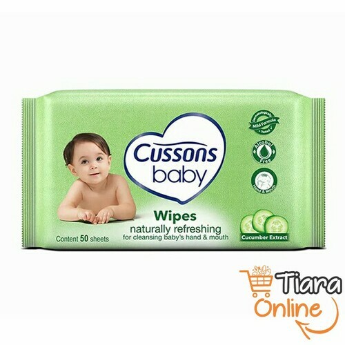 CUSSONS - BABY WIPES NATURAL REFRESHING : 50'S 