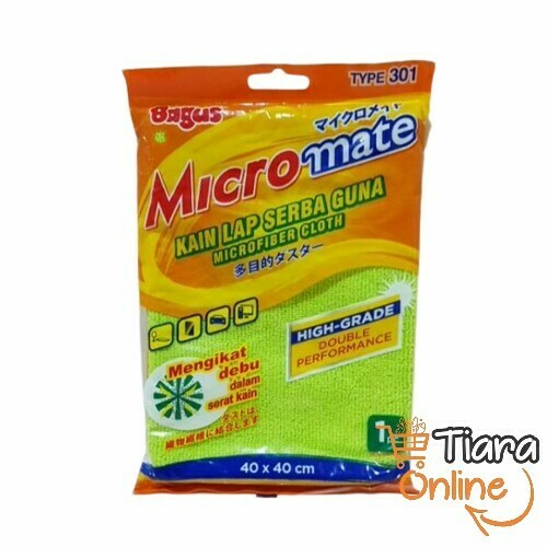 BAGUS - MICROFIBER CLOTH 1PC : 40X40CM