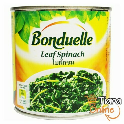 BONDUELLE - LEAF SPINACH : 400 GR