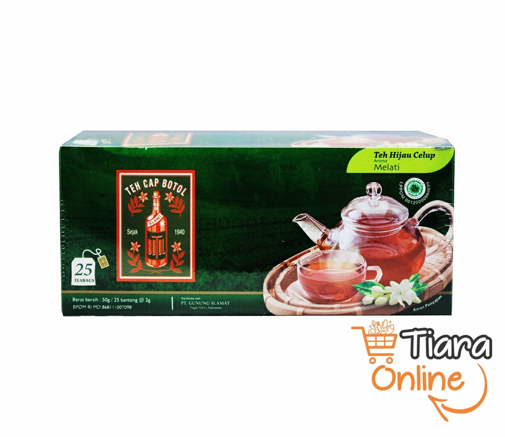 CAP BOTOL - TEH HIJAU CELUP : 25X2 GR