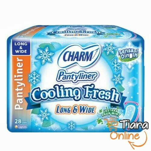 CHARM - PANTYLINER COOL FRESH LONG & WIDE : 28'S