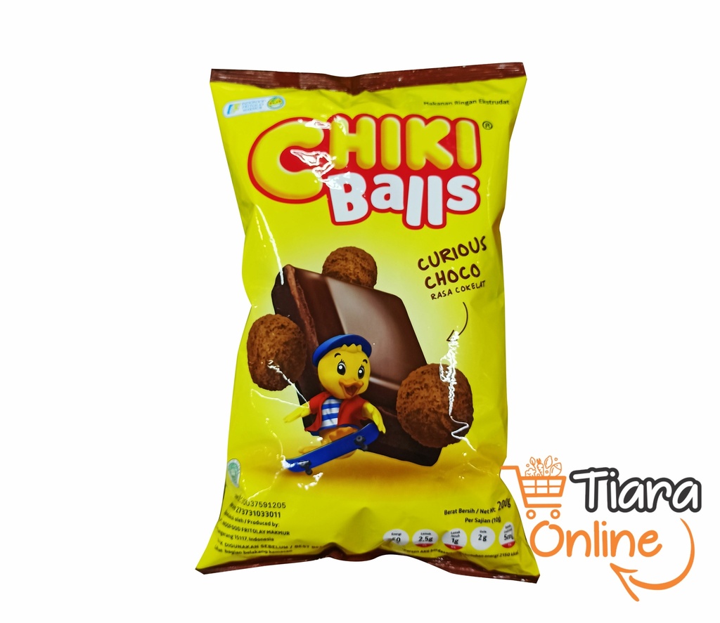 CHIKI BALLS CURIOUS CHOCO : 200 GR