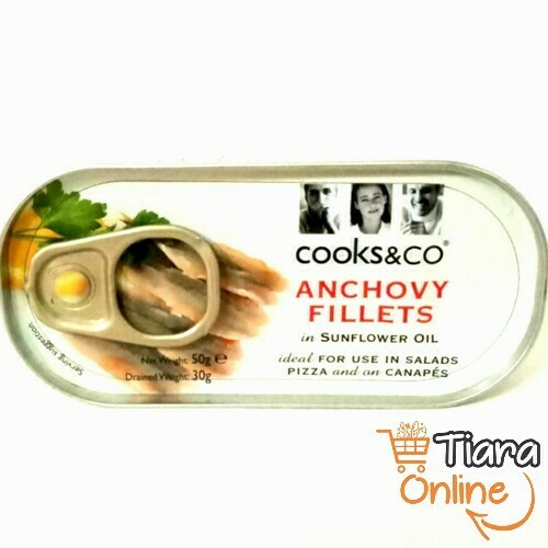 COOK & CO - COOKS & CO ANCHOVY FILLETS : 50 GR