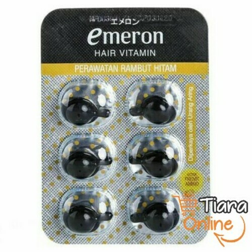 EMERON - HAIR VITAMIN BLACK & SHINE : 6X1 ML